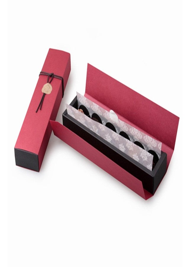 BBC BAKERY BBJ WRAPS 6 Cavity Chocolate Gift Packaging Box Wedding Party Paper Favor Boxes Without Ribbon and Sticker-Set of 10 (6 cavity red) - Image 2